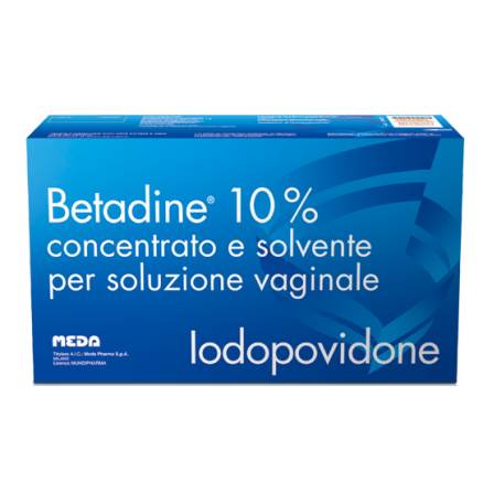 Betadine - Soluzione vaginale al 10% - 5 fialoidi+ 5 flaconi + 5 cannule