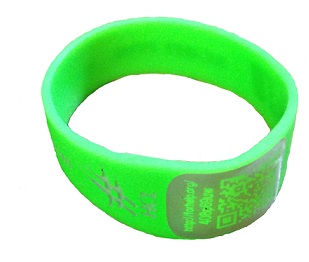 BRACCIALE IDENTIFICATIVO MIOID SILICONE XS VERDE