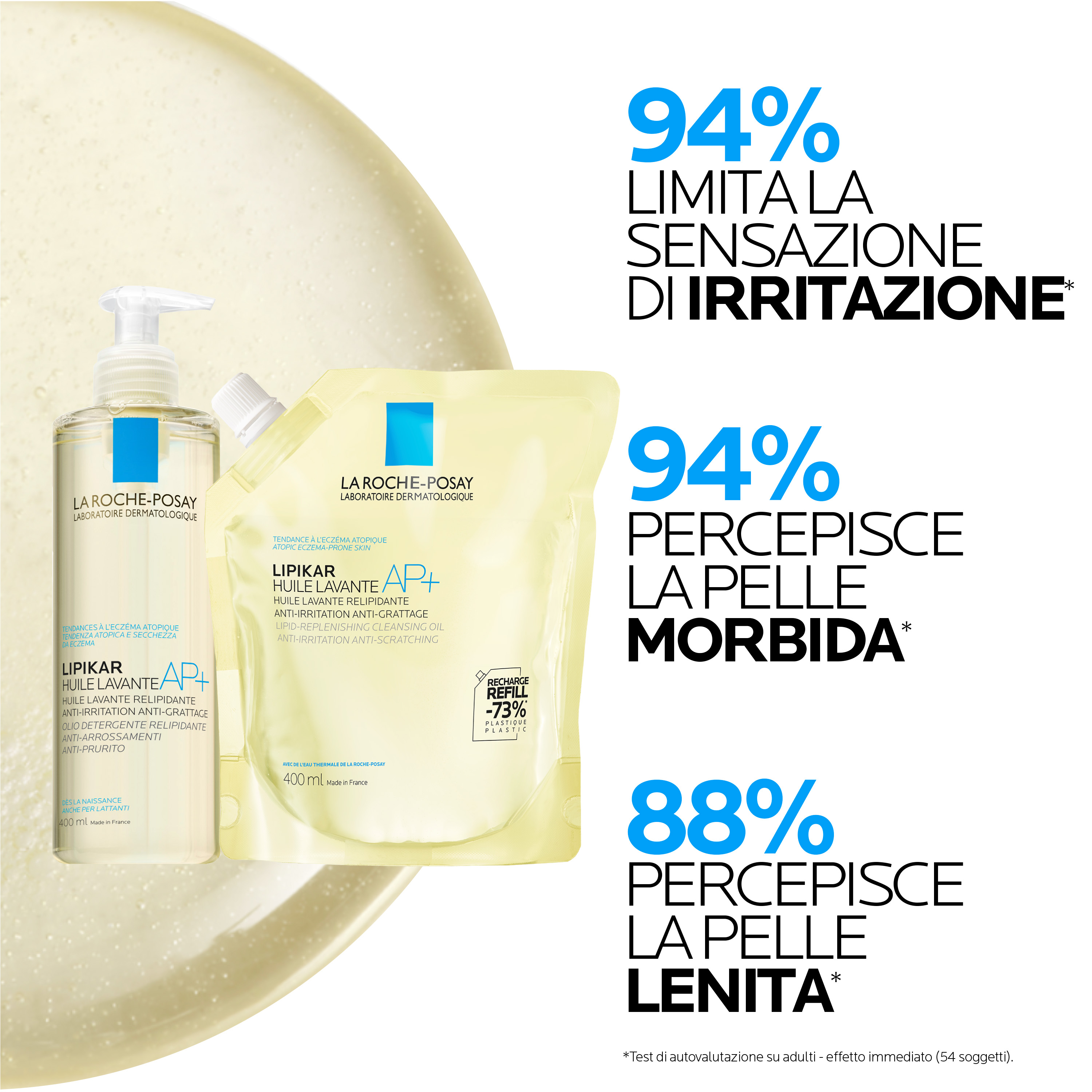 La Roche-Posay Lipikar - Huile Lavante AP+ Olio Lavante Relipidante Anti-Arrossamenti E Anti-Prurito 750 ml