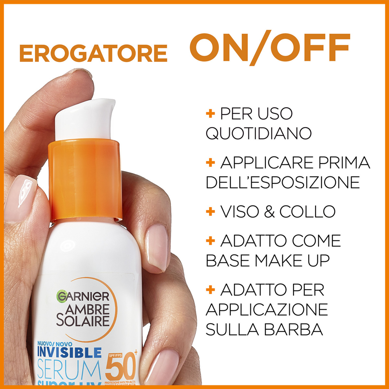 GARNIER AMBRE SOLAIR AS SIERO INVISIBILE SUPER UV SPF 50+ 30 ML