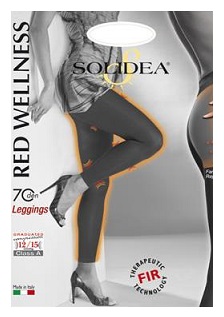 RED WELLNESS70 LEGGINS NERO 4XLXL