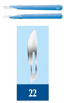 Pic Bisturi 22 Monouso Sterile 