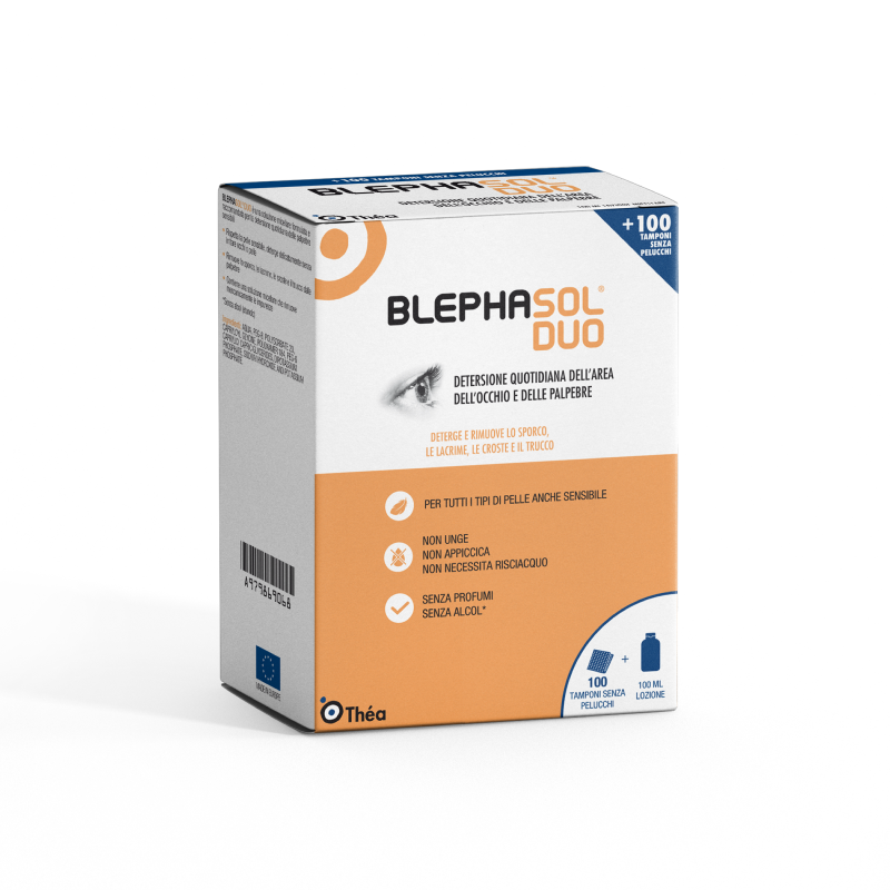 Blephasol Duo Detergente Palpebre 100 ml + 100 Garze