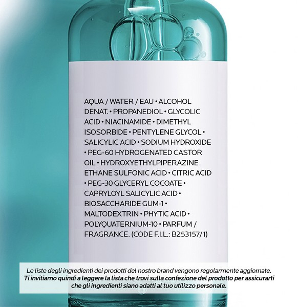 La Roche-Posay Effaclar Siero Peeling Viso Per pelle mista, grassa o a tendenza acneica, in età adulta 30 ml