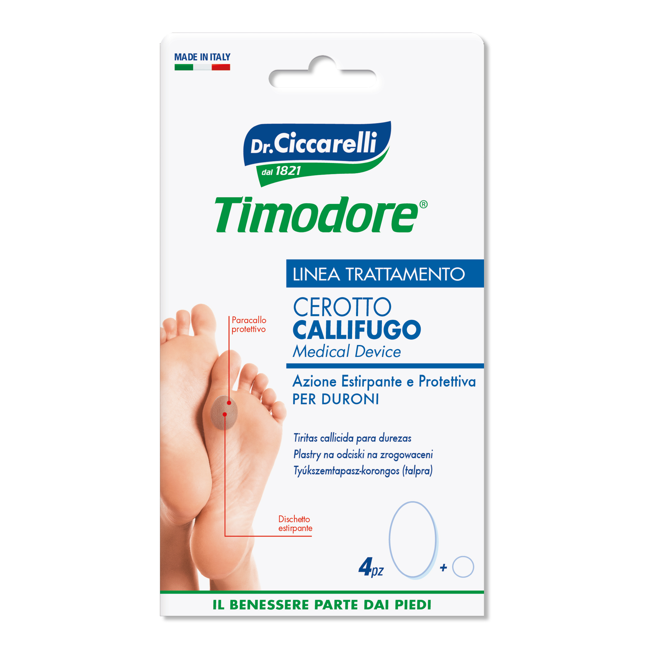 Ciccarelli Callifugo Cerotti Per Duroni 4 Pezzi
