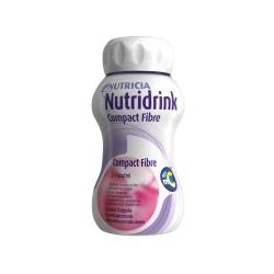 Nutridrink Compact Fibre Integratore Gusto Fragola 4x125 ml