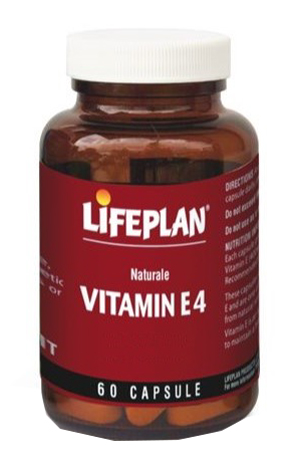 Lifeplan Vitamin E4 aumento del fabbisogno di Vitamina E senza glutine 60 capsule
