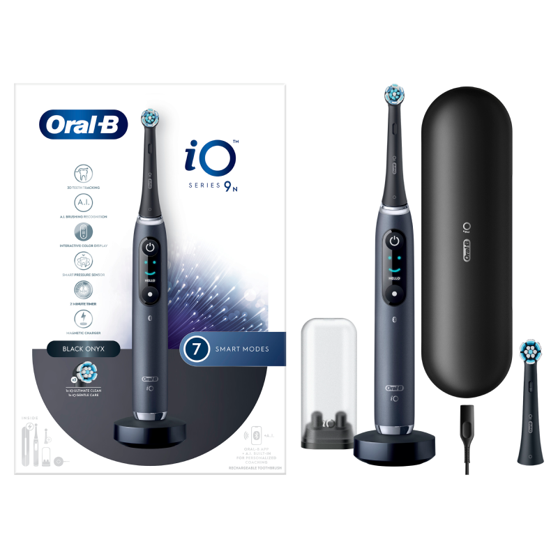 ORALB iO™ SERIES 9  BLACK - SPAZZOLINO ELETTRICO + 2 REFILL 