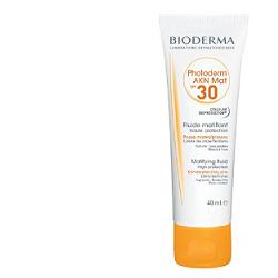 Bioderma Photoderm AKN Mat SFP 30 Fluido Solare Viso Pelle Grassa 40 ml