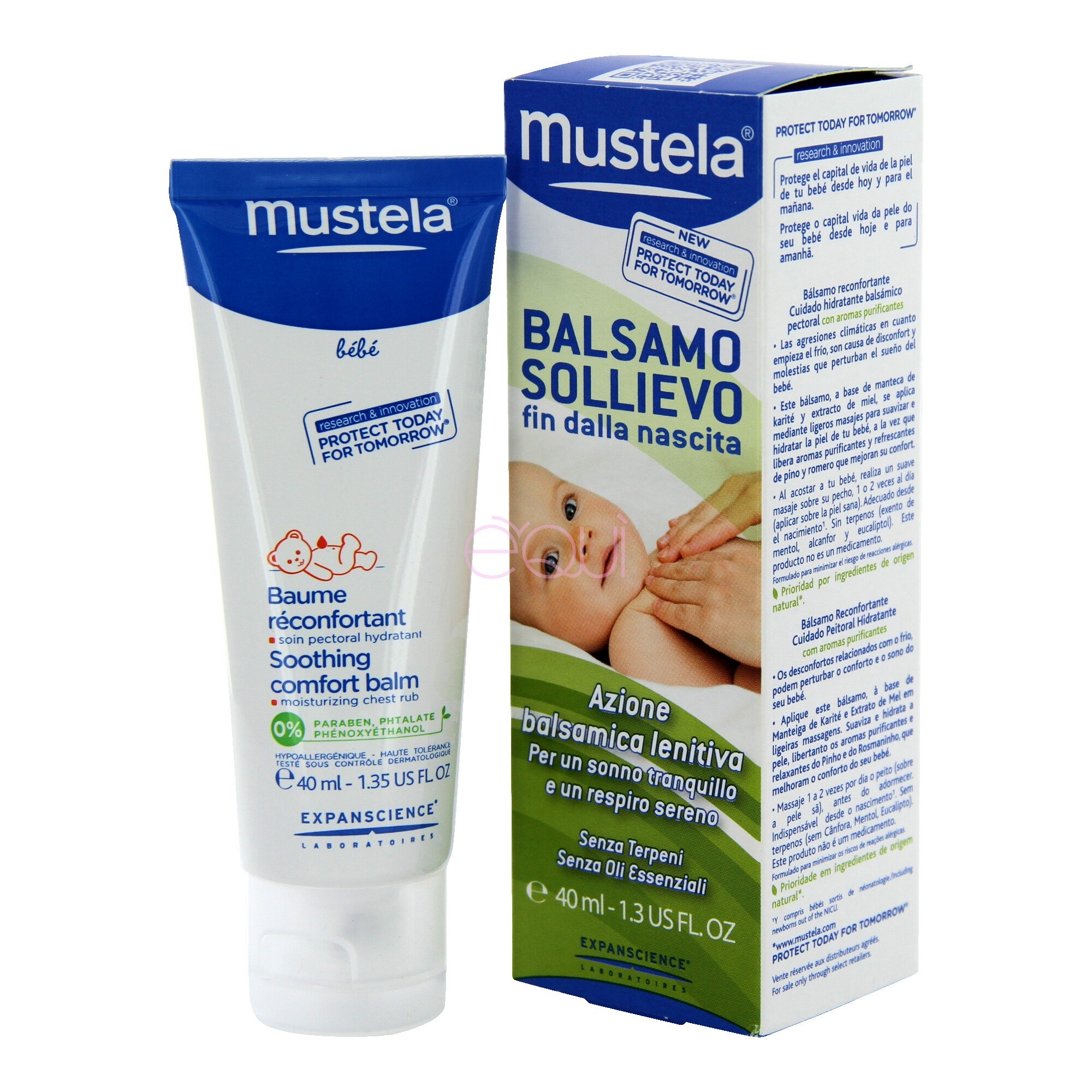 Mustela Crema Massaggio Balsamica azione lenitiva 40ml
