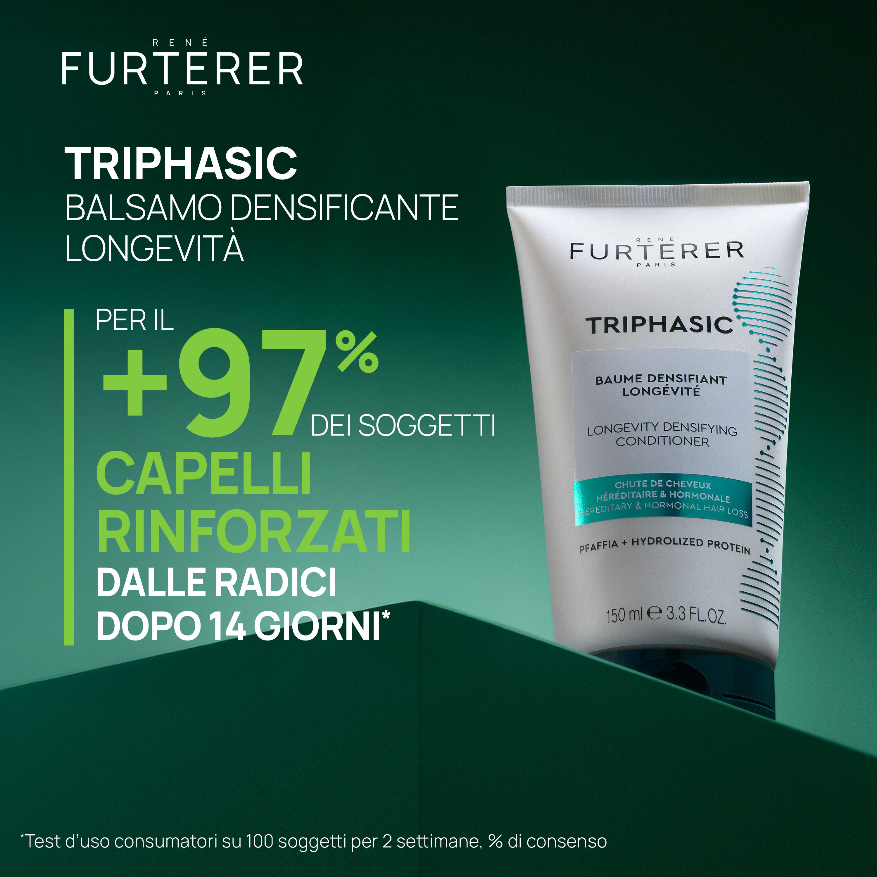 René Furterer Triphasic - Balsamo Densificante Longevità 150 ml