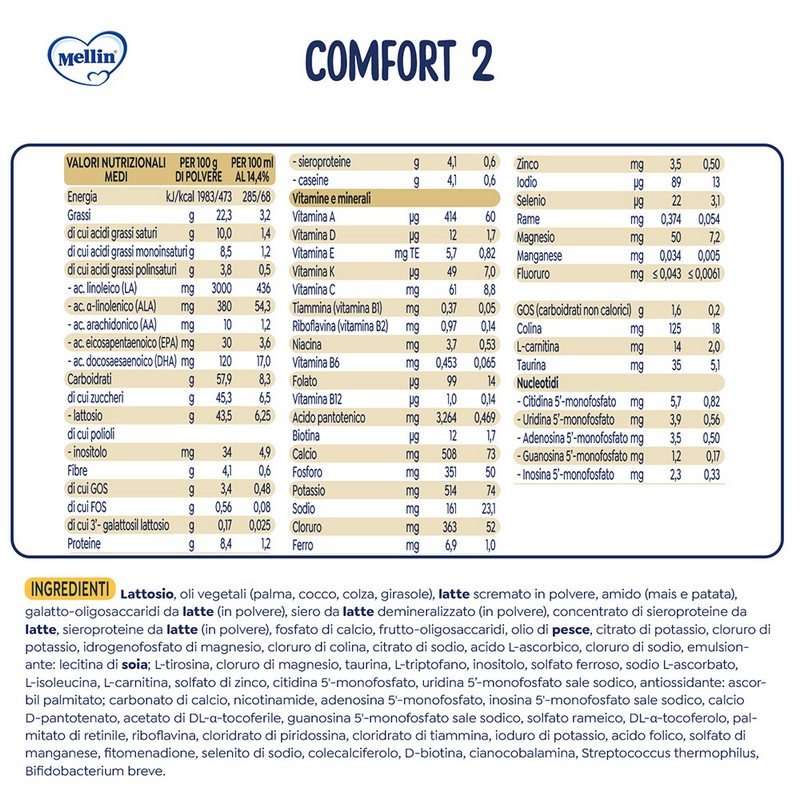 MELLIN COMFORT 2 800G