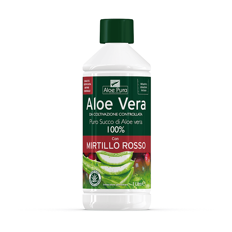 Optima Aloe Vera Succo Mirtillo Rosso Integratore Gastrointestinale 1 L