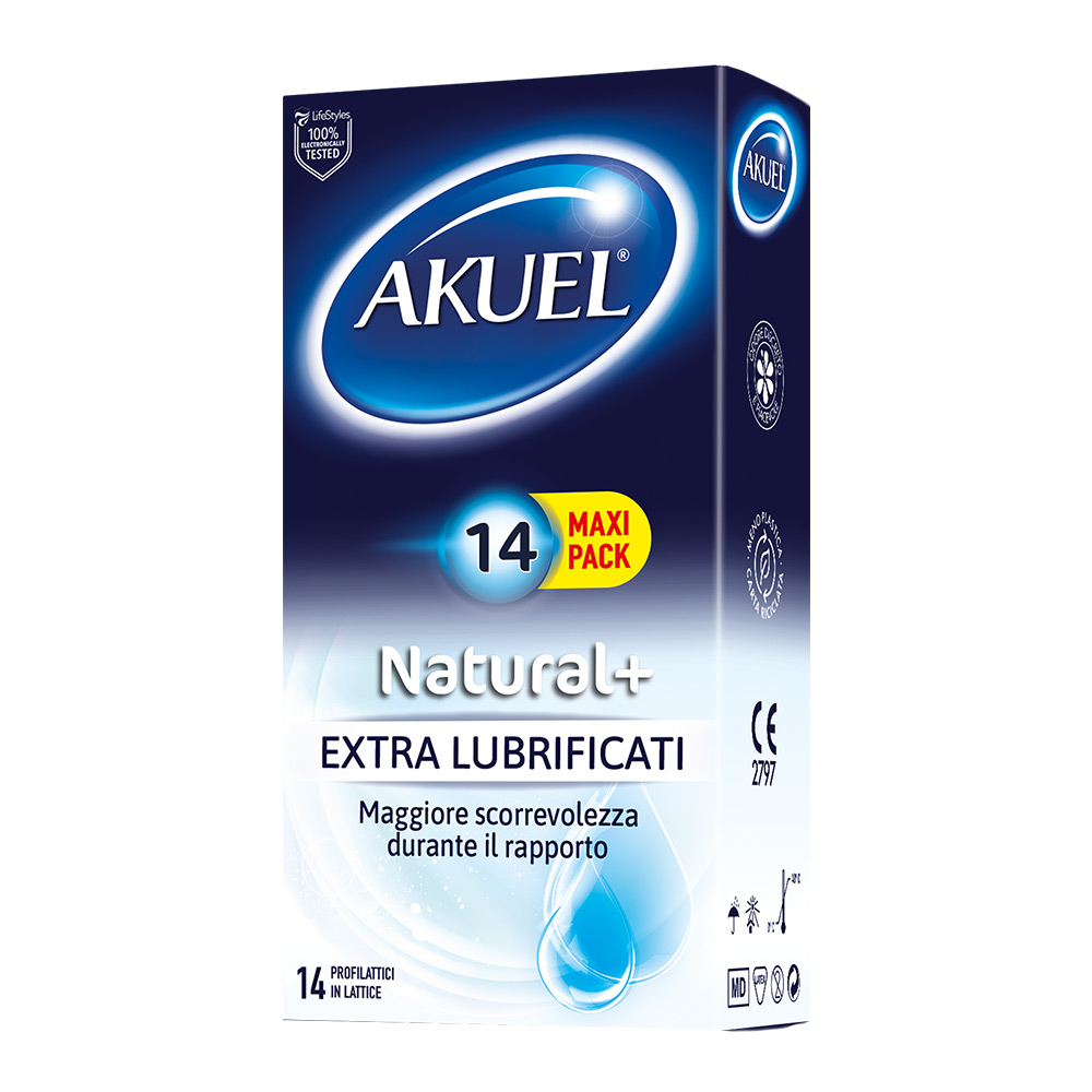 AKUEL Natural+ExtraLubr.14pz