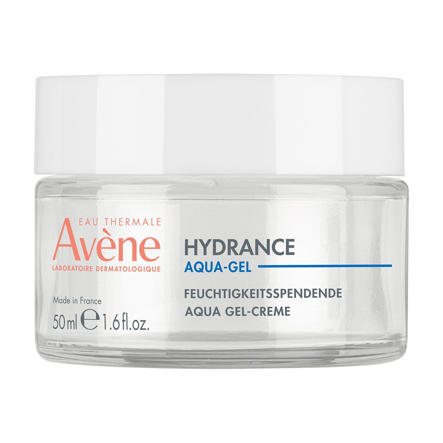 Eau Thermale Avène Hydrance Aqua Gel-Crema Idratante, Trattamento 4in1 (giorno, notte, maschera e contorno occhi), Idratazione 72h, con Aloe vera e Acido ialuronico, Pelle secca e disidratata, 50ml 