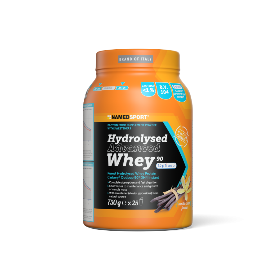 Named Sport Hydrolysed Advanced Whey Vaniglia 750 g - Proteine Del Siero Del Latte