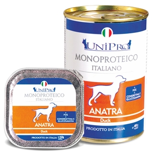 UNIPRO CANE MONOPROTEICO ANATRA 400GR (lattina)
