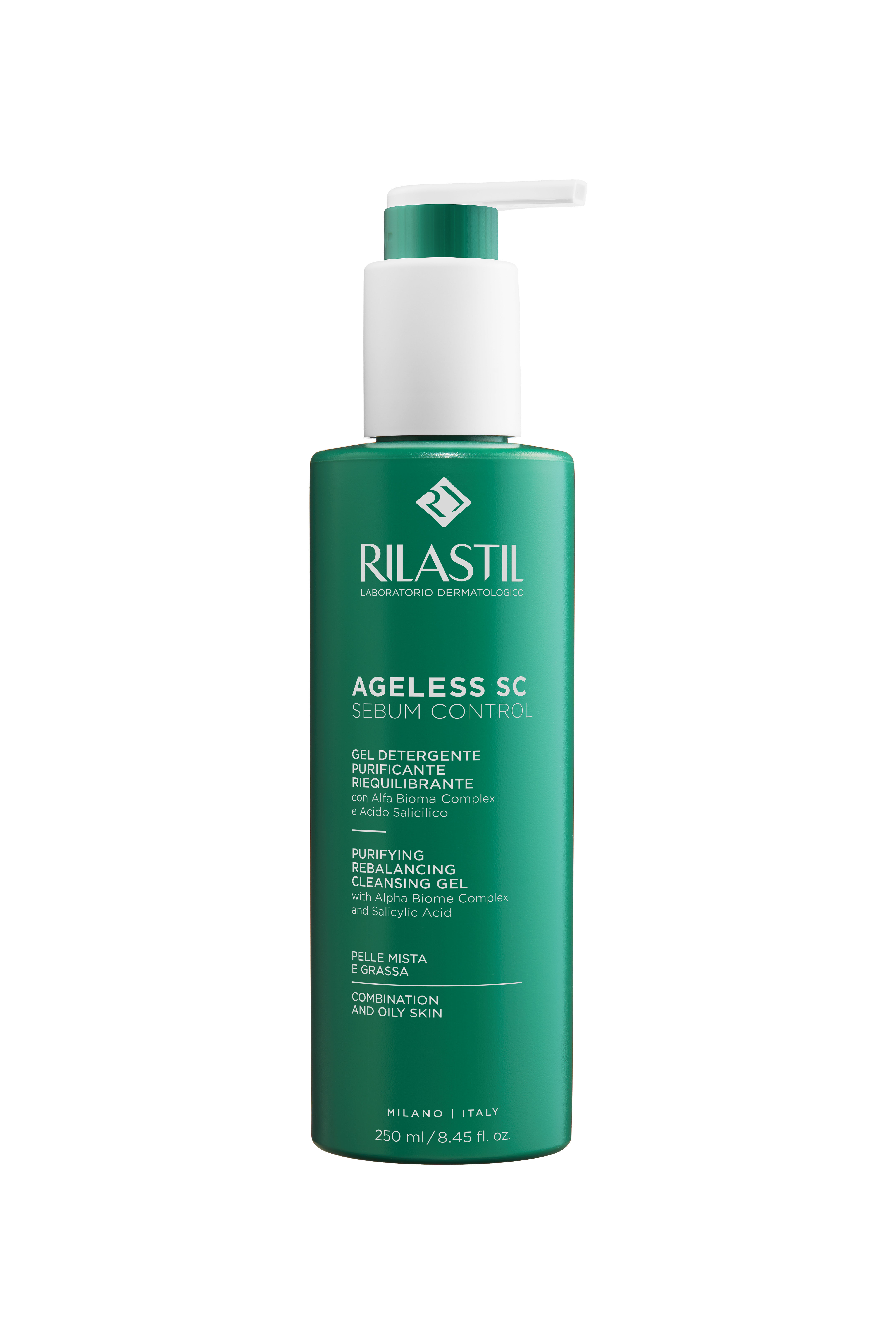 Rilastil Ageless CC Sebum Control - Gel Detergente Purificante Riequilibrante 250 ml