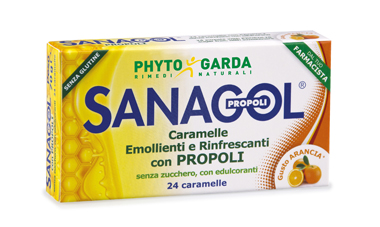 Sanagol Caramelle Propoli gusto arancio 24 caramelle