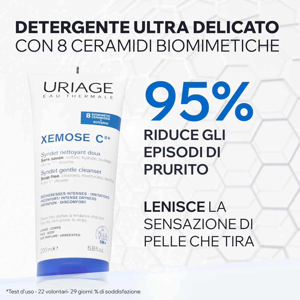 Uriage Xémose Syndet Detergente Delicato Pelle Secca 200 ml