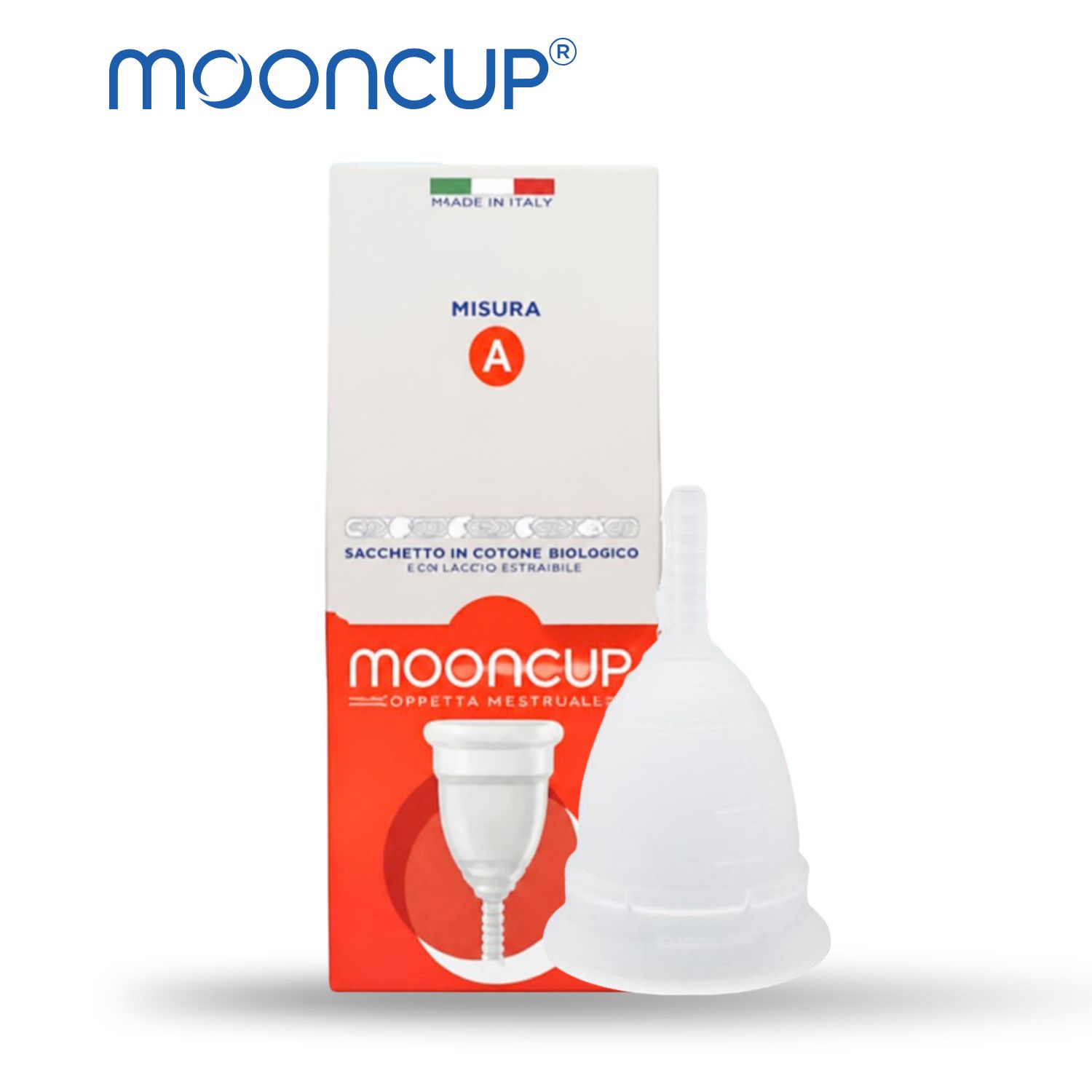MoonCup Coppetta mestruale riutilizzabile TAGLIA A