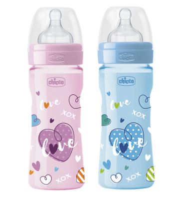 CHICCO Biberon Benessere LOVE 250ml Silicone