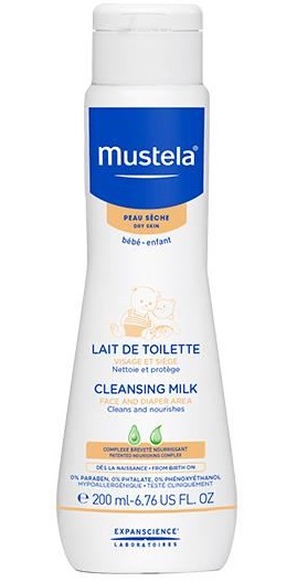 Mustela Latte di Toilette Detersione Neonati Pelle Secca 200 ml