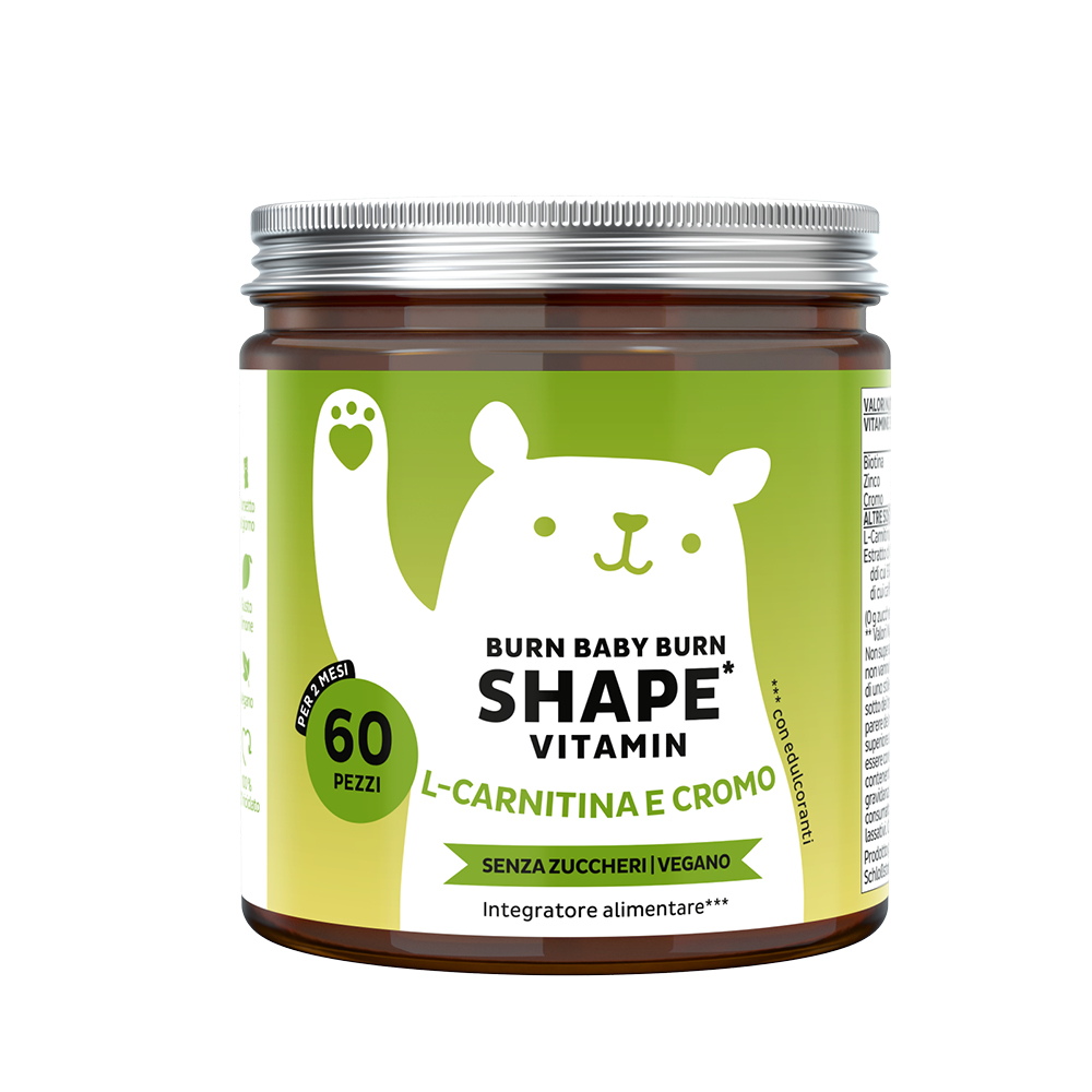 Bears With Benefit - Burn Baby Burn Shape Vitamin 60 Orsetti - Integratore Per Il Metabolismo Dei Grassi