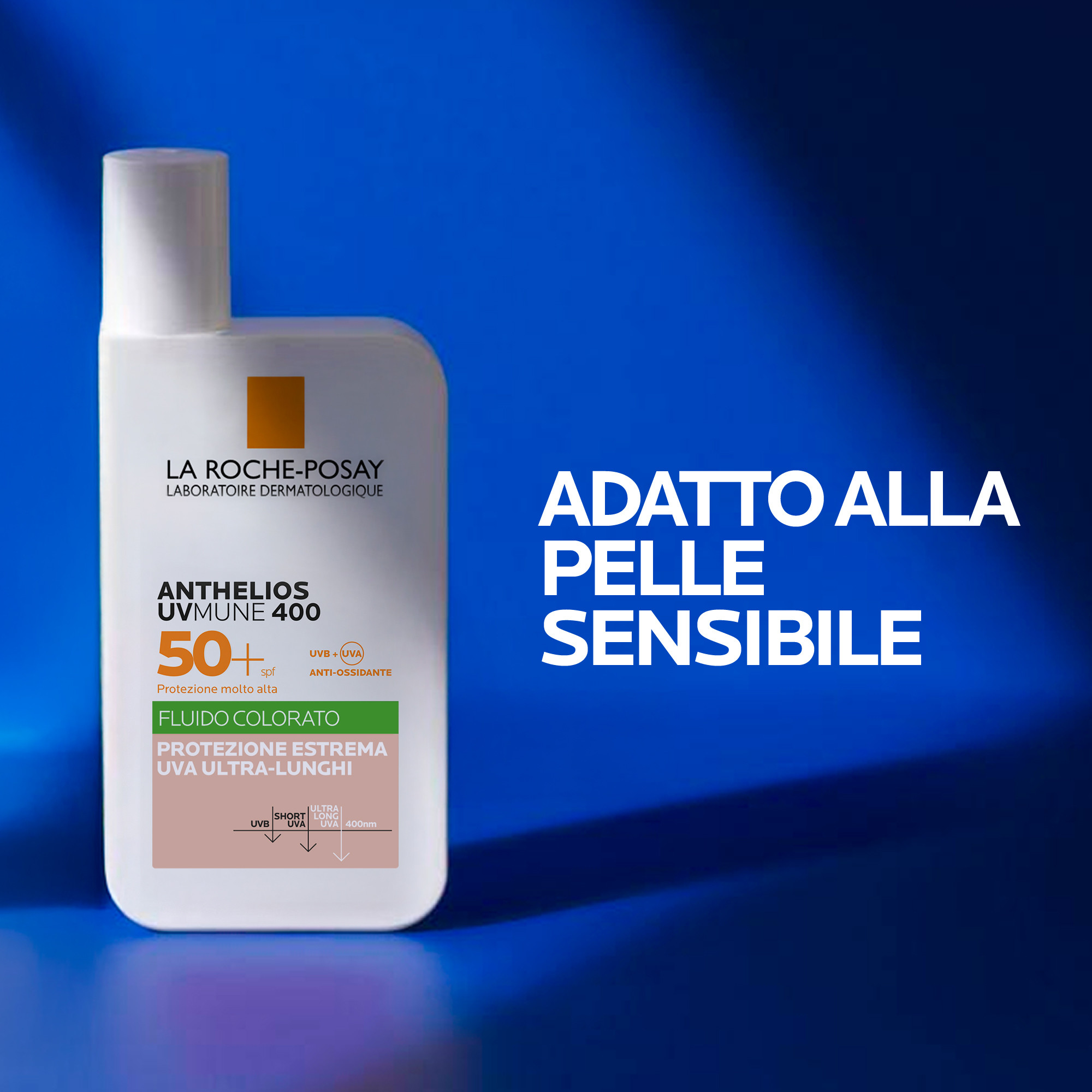 La Roche-Posay Anthelios UVMUNE 400 - Fluido Oil Control Colorato SPF50+ Viso 50 ml