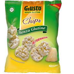 Giusto Senza Glutine Chips al Formaggio Snack Salato 30 g