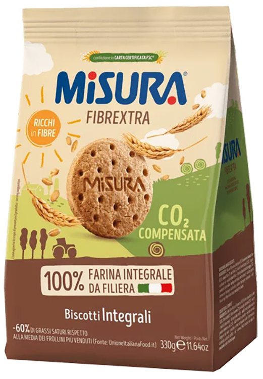Misura Fibrextra Biscotti Integrali 330 g