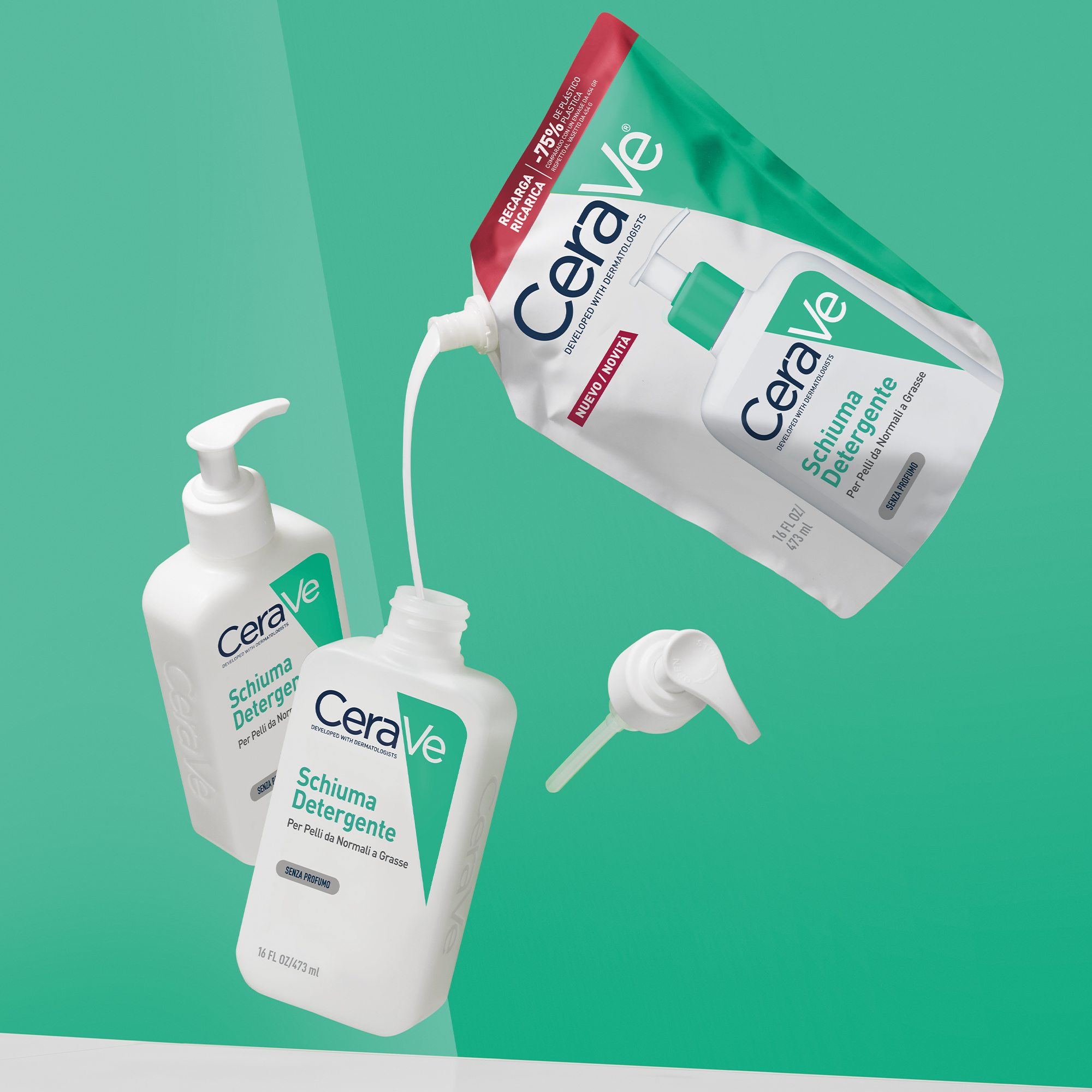 CERAVE REFILL SCHIUMA DETERGENTE 473ML