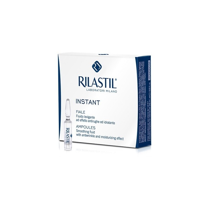 Rilastil Instant Fluido Levigante Viso 3 Fiale da 1 mL