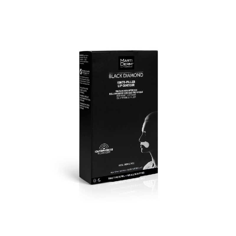Martiderm - Black diamond - Ionto-Filler Lip Contour - 4 buste con 1 patch + tubetto da 4 ml