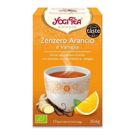 Yogi Tea Zenzero Arancia e Vaniglia Infuso Ayurvedico Biologico