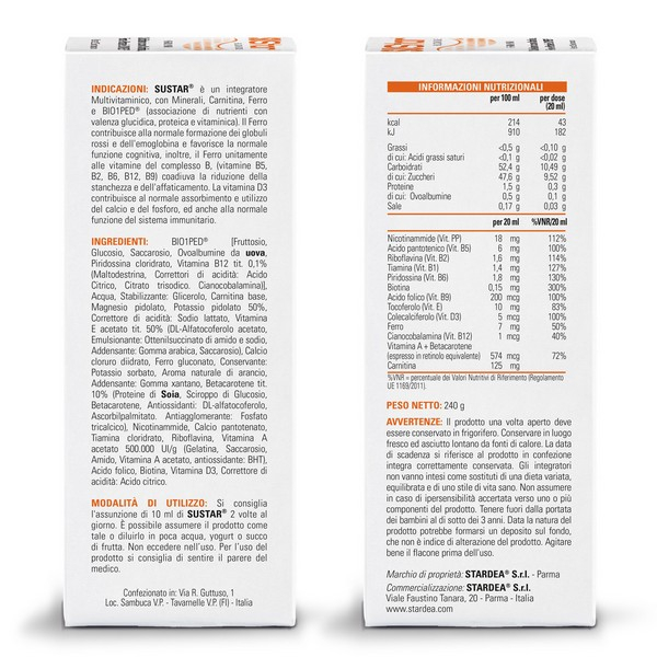 Sustar Integratore Microcircolo 200 ml