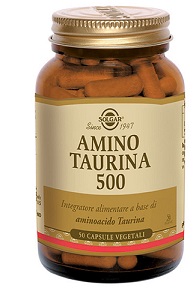 Solgar Amino Taurina 500 Integratore Fegato 50 Capsule Vegetali