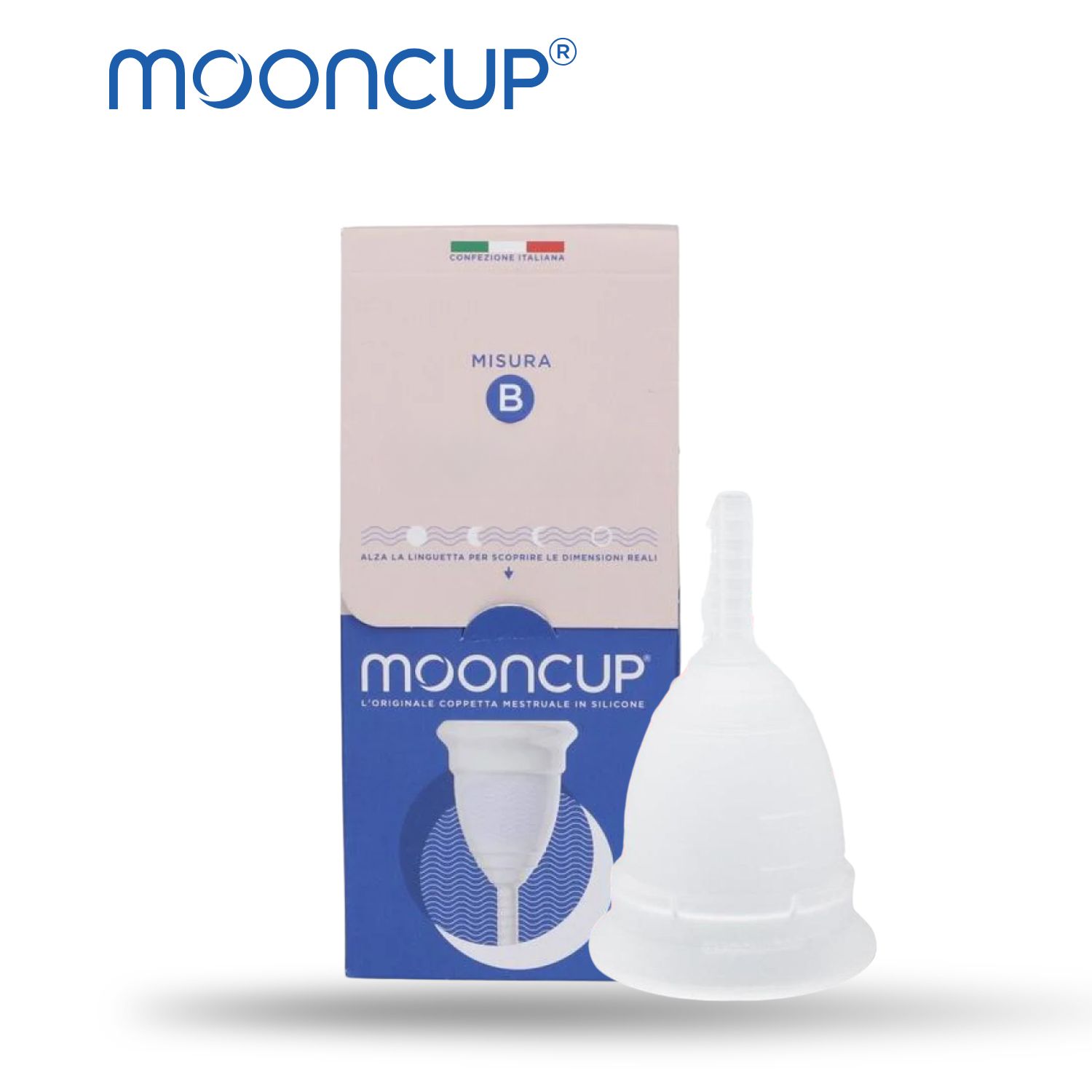 Mooncup Coppetta mestruale in silicone medicale taglia B