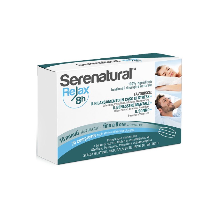 Serenatural Relax 8H Integratore Rilassante 20 Compresse