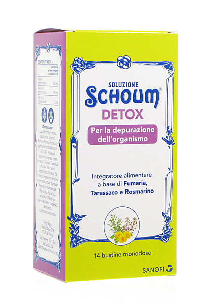 Soluzione Schoum Detox Integratore Depurativo 14 Bustine