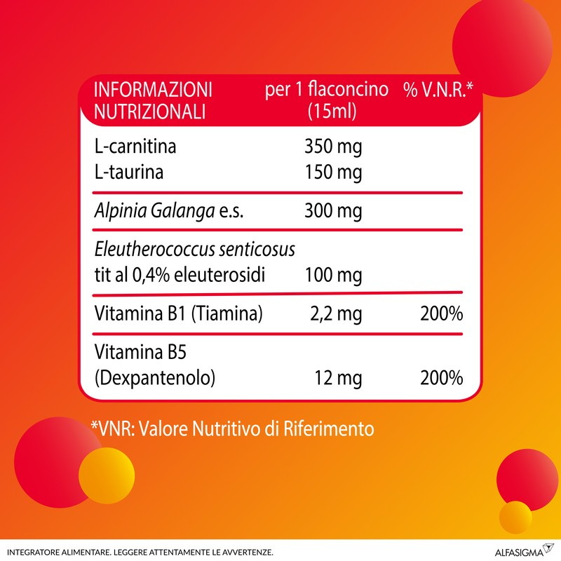 Carnidyn Boost - integratore tonico a base di Carnitina e Alpinia Galanga per extra energia - utile in caso di stanchezza, spossatezza 10 FLACONCINI