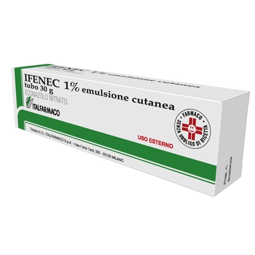 Ifenec 1% Econazolo Nitrato Emulsione Cutanea Antimicotica 30g