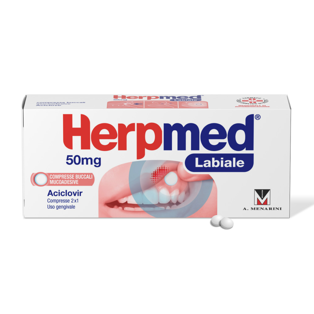Herpmed Labiale Compresse Buccali Mucoadesive Aciclovir 50mg