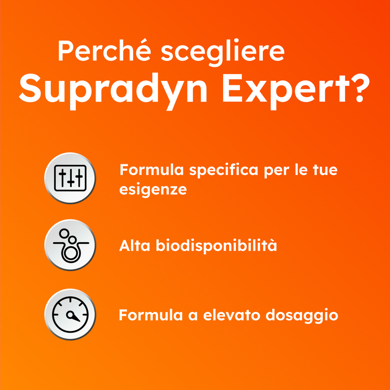 Supradyn Expert Vitamina C 1000mg Integratore Sistema Immunitario, 20 Compresse Assorbimento Graduale