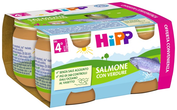 HIPP SALMONE CON VERDURE 4X80G