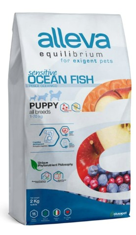 ALLEVA EQUILIBRIUM DOG SENSITIVE OCEAN FISH PUPPY ALL BREEDS KG 2 - P6004