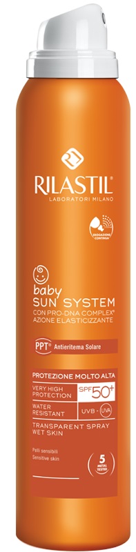 Rilastil Sun System Baby Spray Solare Trasparente SPF 50+ Protezione Bambini 200 ml
