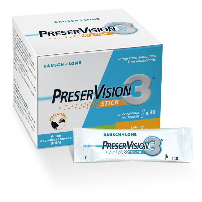 Preservision 3 utile per la vista 30 stick orosolubili