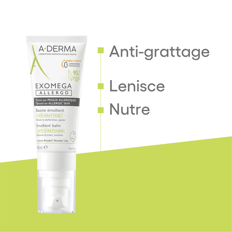 A-DERMA EXOMEGA ALLERGO Balsamo Emolliente 40mL