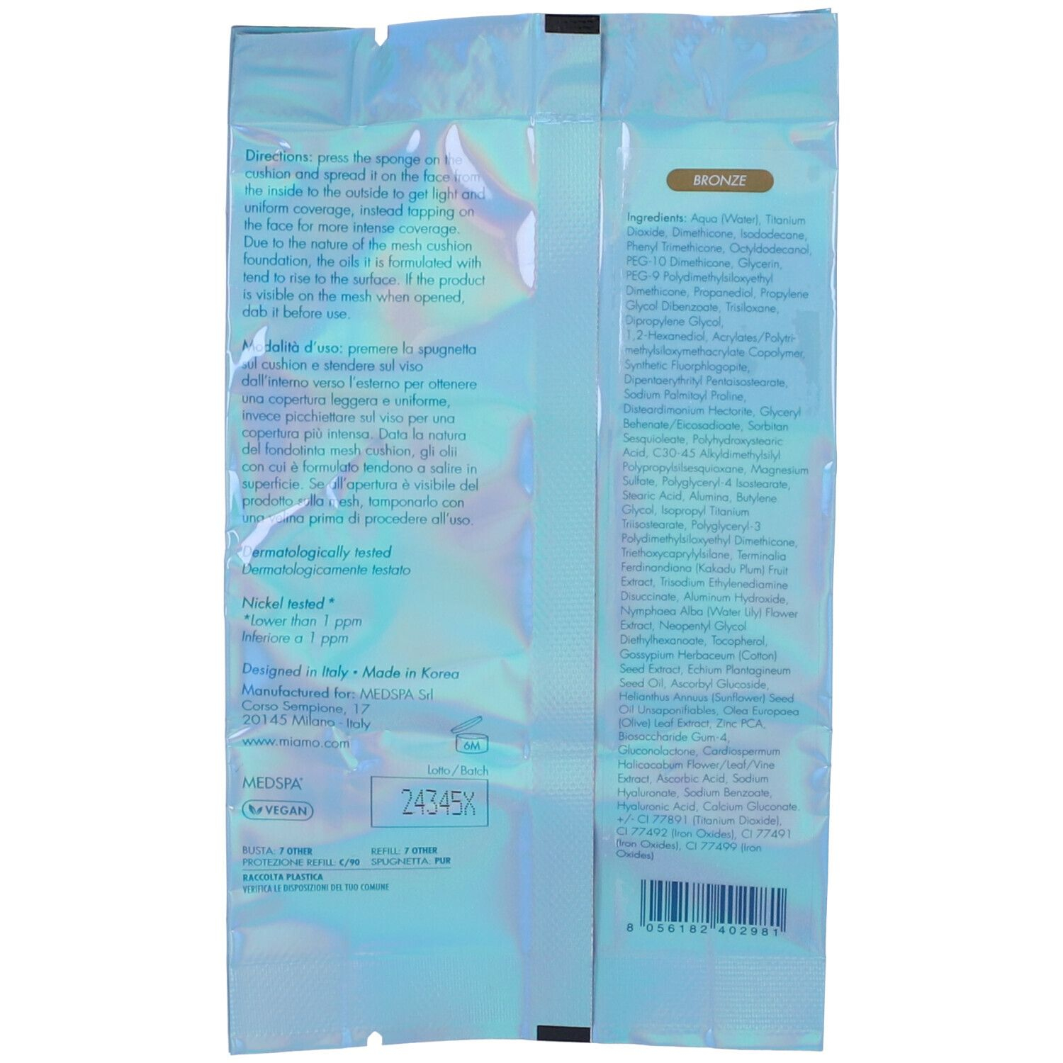 MIAMO SECOND SKIN MESH REF BRO